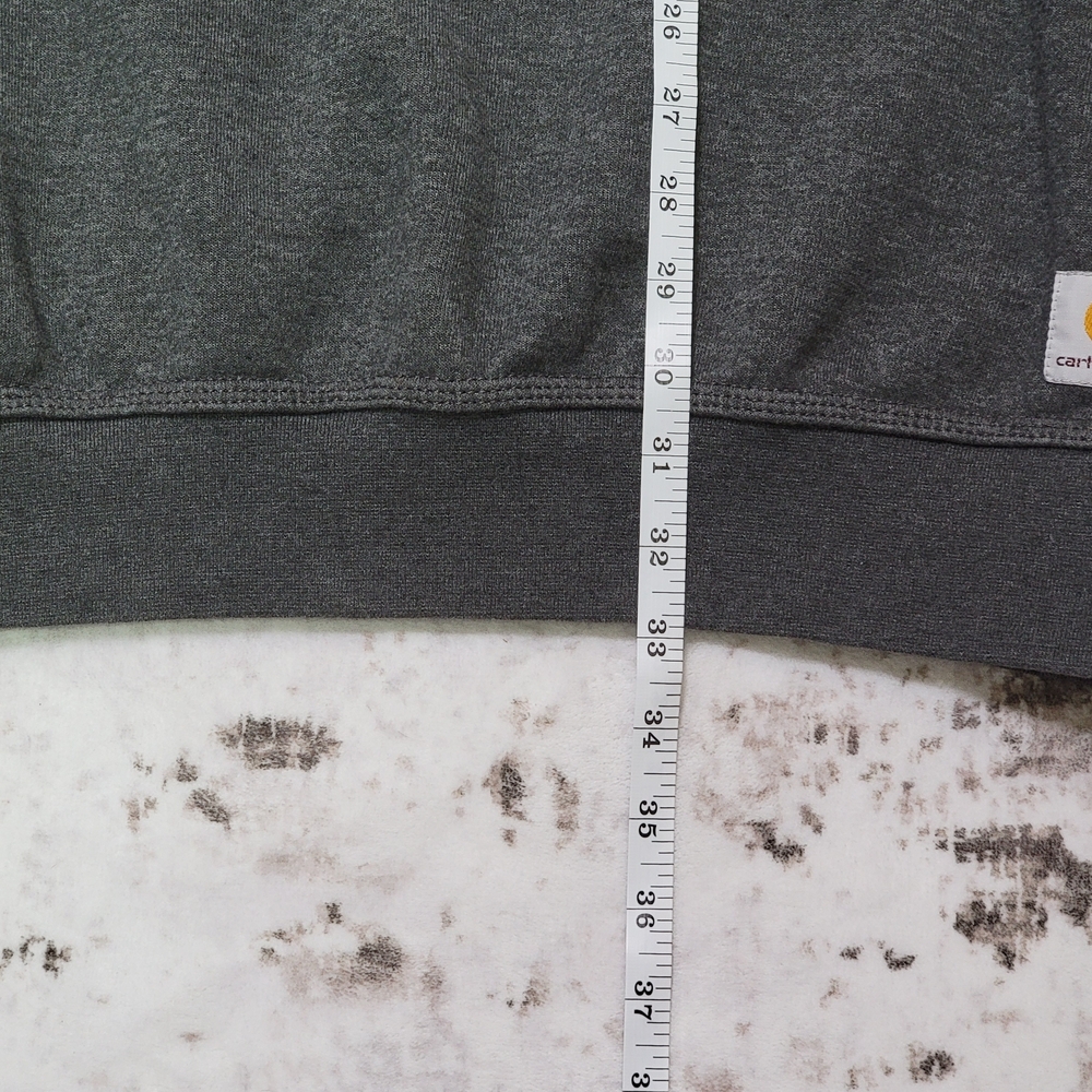 Carhartt Original Fit Crewneck Sweatshirt Men XL Tall Charcoal Gray Workwear - Picture 6 of 9